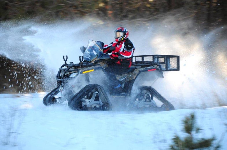 _Eugene Mancl is an avid outdoorsman and a regular contributor to the F&S site. When he came to us with his idea for building what he called, "the ultimate winter ATV," and asked if he could put the Field & Stream logo on it, we said, "Sure, as long as you build a serious machine." We think the Ice Warrior qualifies. Click through the gallery to see the step-by-step creation of this truly all-terrain vehicle. --The Eds _<strong>My inspiration for this project</strong> was a February ice fishing trip I took to northern Minnesota a couple of years ago when the conditions on the lake were being described as, "unique." Winter had done its part and the lakes had iced over beautifully when Mother Nature's sense of humor kicked in and it rained 2 inches and then turned to snow.  The result was 24" of solid ice with a 10" layer of slush and 6" of hard packed snow.