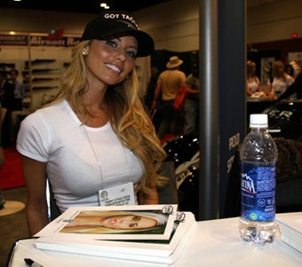 Photos of booth babes from the 2007 SHOT Show in Orlando, Florida