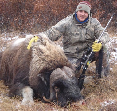 Matt Culley killed this musk ox while hunting in single-digit temperatures in Alaska this October.