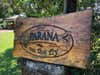 wooden sign at parana on the fly