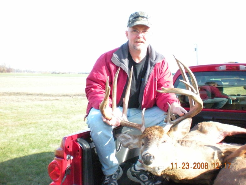 <em>By Verlin Hale, as told to Dave Hurteau</em> <strong>I've always been into handguns.</strong> As soon as I turned 21 I got my permit, bought a .44 mag. Smith & Wesson, and shot my first deer--a 161-6/8-inch buck that at the time was the third-biggest handgun buck in Indiana. The only problem was that after that, I got it in my head that I needed to take something bigger. I spent the next 21 years trying, passed up a lot of good bucks, and was half ready to give up on the notion when I first spotted this buck last fall.