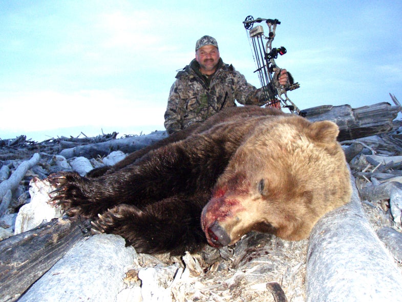 <strong>Rod Debias has dreamed of taking</strong> a grizzly with a bow since his father set him up with his first archery rig when he was 8-years-old. After five unsuccessful hunting trips, Debias finally got his bear in May 2009--a massive boar shot at 29 yards after 10 days of around-the-clock hunting on the northeast Alaskan tundra. Yet the bear now recognized by Boone & Crockett as the largest hunter-killed grizzly and by Safari Club International as the world record archery bear very nearly never entered the record books. Read on to find out why.