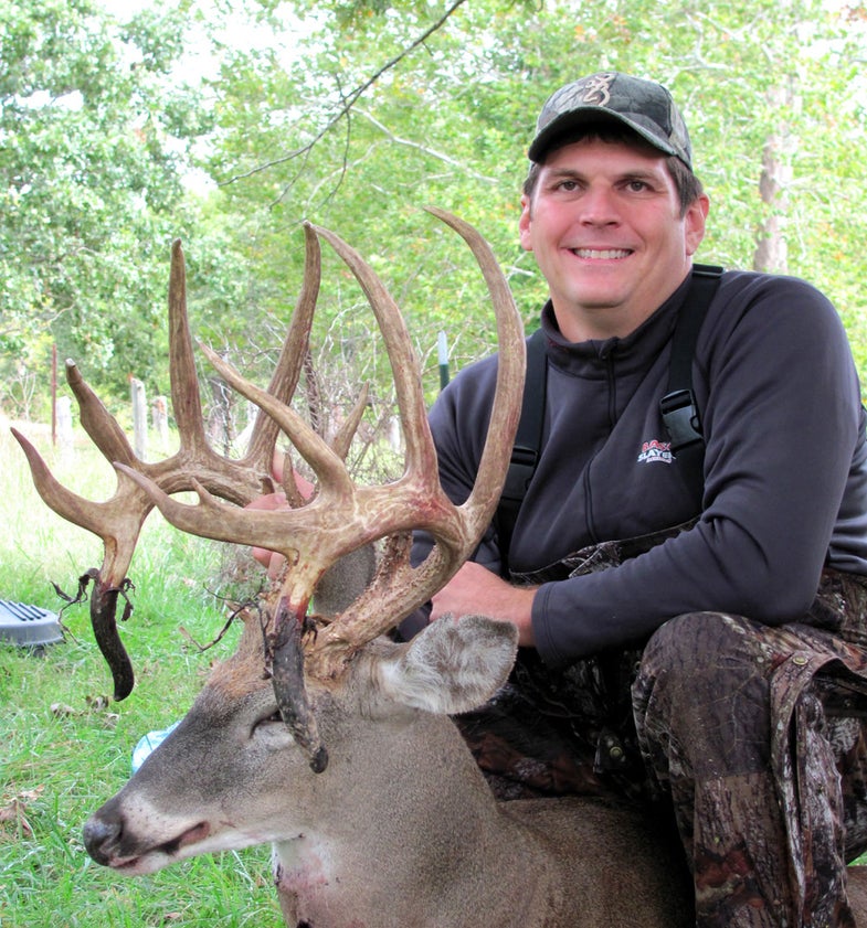 <strong>When Missouri bowhunter Keven Jaegers</strong> arrowed this massive, double drop-tine 18-point non-typical bruiser on the very first day of the 2011 season, it capped a two-year odyssey that started with a trail cam pic and ended with Jaegers tagging a buck that had become a local legend. Here's how he did it.