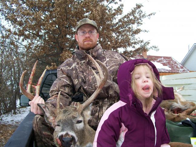 I shot this buck on my dads farm and when I got it home my youngest daughter said she liked daddy's deer and was showing us what he looked like