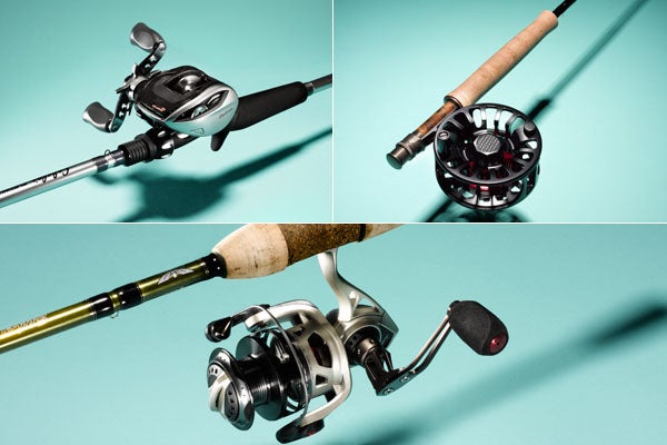 What's new in tackle this year? Plenty...and we fished with it all. Field & Stream testers hit the water with more than 100 pieces of the latest gear, from humble hooks to top-of-the-line high-definition sonar units. We winnowed the list down to 16 standout products that clearly are the Best of the Best. <strong>Rods and Reels:</strong><br /><em><strong>Baitcasting</strong></em><br />
More tackle innovation came at midrange price points for 2012 than in recent years, when lower-end items predominated. If that's an indicator of an uptick in our general economy, I'm all for it. Tackle technology that was frightfully expensive a year or two ago is now trickling down into lower-priced versions, of which Cabela's winning entry this year is an excellent example. --<em>John Merwin</em> <em><strong>Flyfishing</strong></em><br />
Tackle makers, like anglers, are endlessly optimistic, and this past season brought an unusually large number of nominations in the flyfishing category, including a bumper crop of new rods. Although economy and mid-priced gear dominated the product introductions, manufacturers weren't shy about plunging in with high-end stuff. As always, only the Best of the Best made the cut. --<em>Ted Leeson<br />
_<br />
_<strong>Spinning</strong></em><br />
Even when it seems there's not much that could be done to improve basic spinning tackle, one or more companies manage to come up with something fresh. Quantum and Fenwick are this year's spinning-gear winners for doing just that. --<em>JM</em>