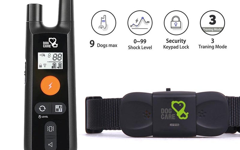Rechargeable dog training collar