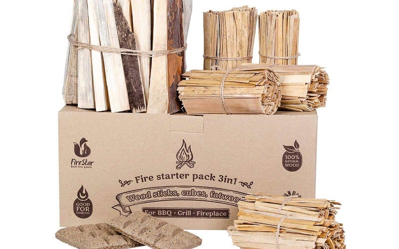 firestarters box kindling wood sticks