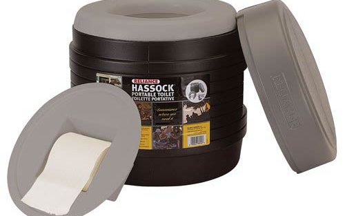 Reliance Products Hassock Portable Lightweight Self-Contained Toilet