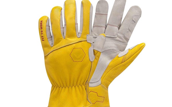 Yellow rancher gloves