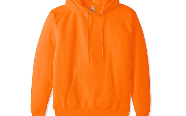 Hanes orange sweatshirt