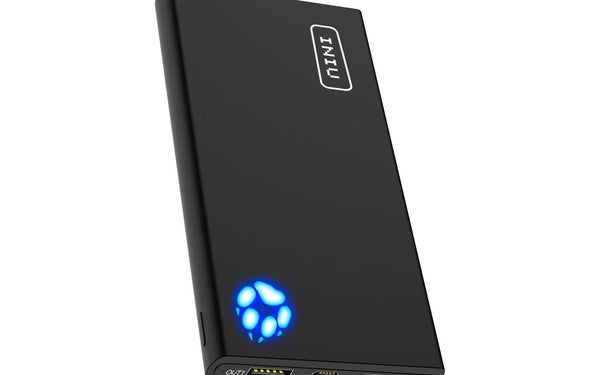 INIU Power Bank, Ultra-Slim Dual 3A High-Speed Portable Charger, 10000mAh USB C Input & Flashlight External Phone Battery Pack for iPhone Xs X 8 Plus Samsung S10 Google LG iPad etc. [2020 Upgrade]