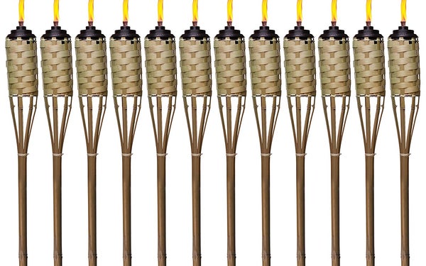 Bamboo tiki torches