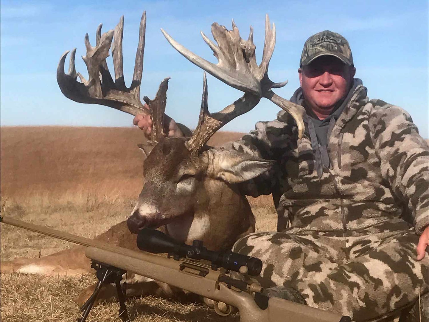 Douglas Lewis with his 246 5/8 Kansas giant buck