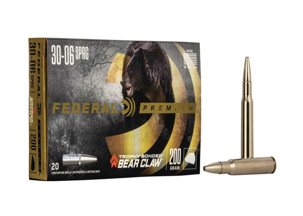 Federal Premium’s Trophy Bonded Bear Claw .30/06 Springfield cartridge.