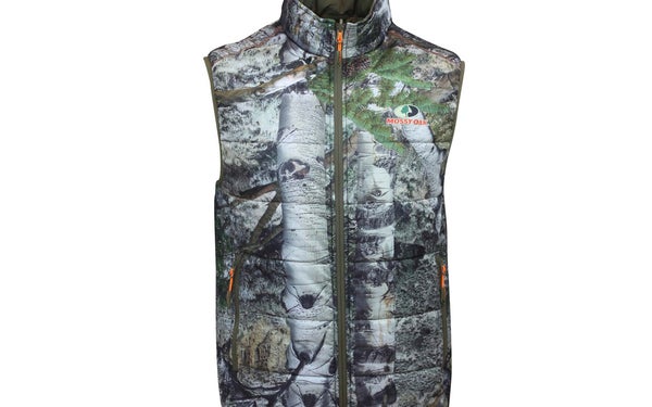 Camouflaged vest from Mossy Oak