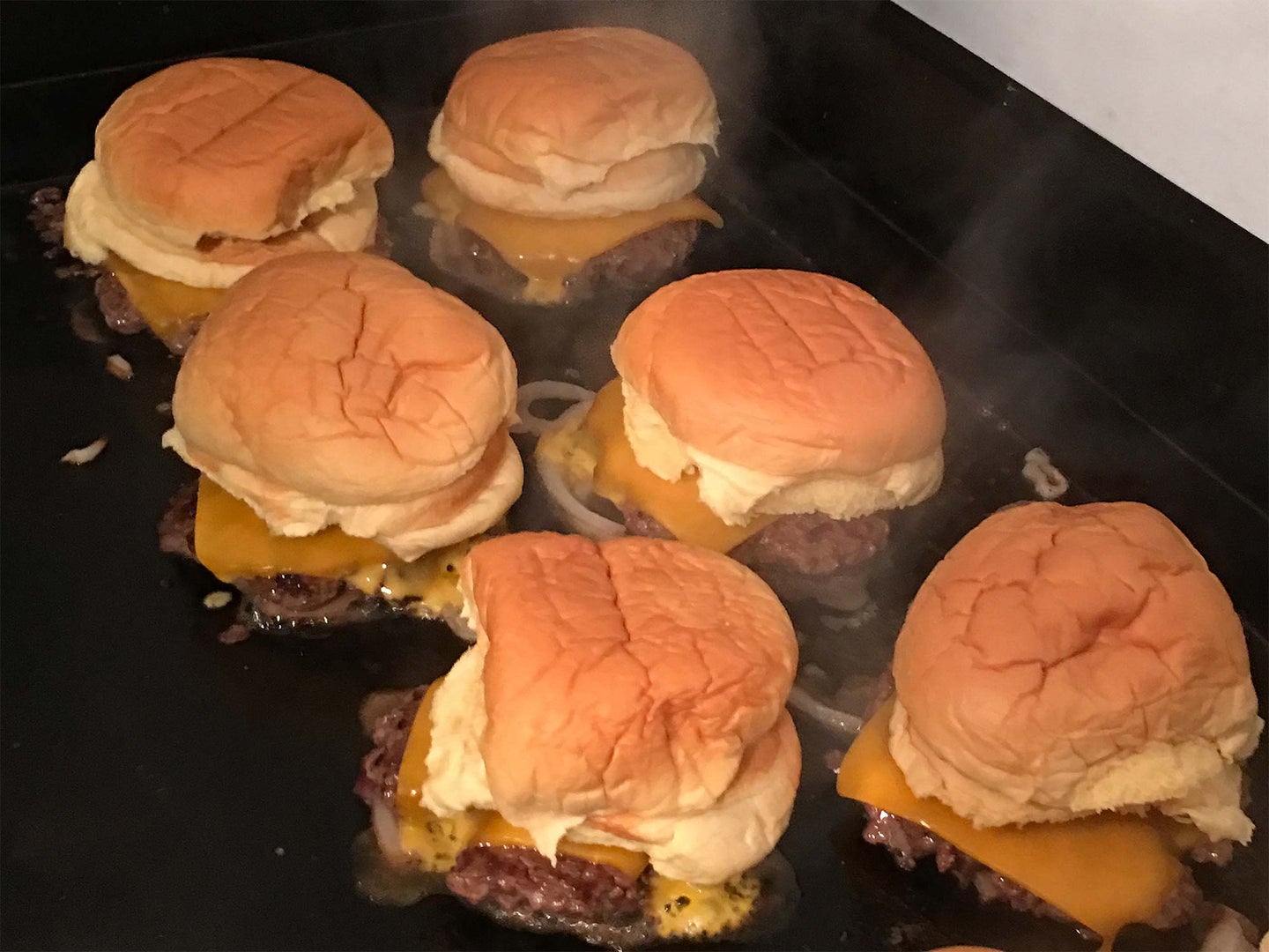 If you have a large cast-iron skillet—or, better yet, a cast-iron griddle—get it scorching hot on the stove, channel your inner shorter-order cook, and whip up a batch of venison smash burgers. The portions in this recipe make ¼-pound cheeseburgers, but for a party, we recommend cutting the patty portions in half and making sliders. Get the recipe for <a href="https://www.fieldandstream.com/story/blogs/wild-chef/ultimate-super-bowl-food-menu-hunters-anglers/">Venison Smash Burgers</a>.