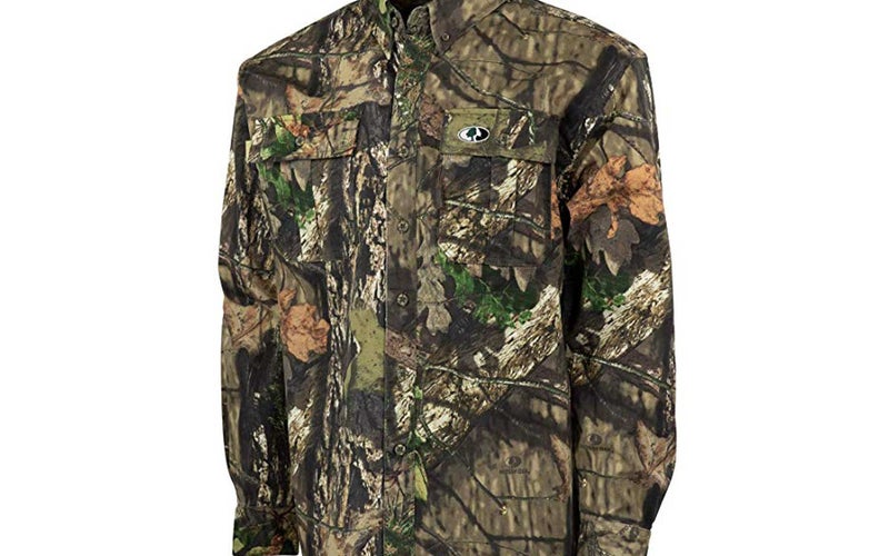 Mossy Oak Cotton Mill 2.0 Long Sleeve Camo Hunting Shirts for Men
