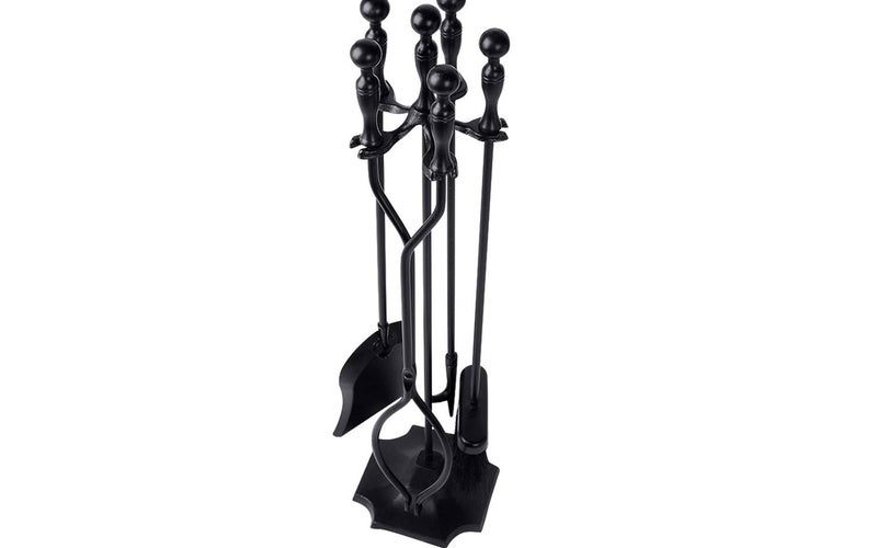 Fireplace Tools Sets Black Handle Wrought Iron