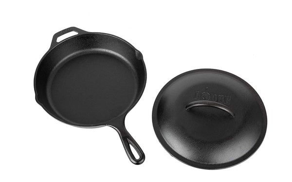 Lodge 10.25 Inch Cast Iron Skillet with Cover
