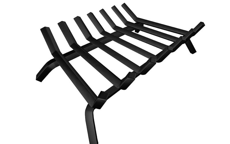 Black Wrought Iron Fireplace Log Grate 30 inch Wide