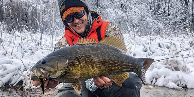 Huge Winter Bass On a Fly Rod? Yes, It’s Possible