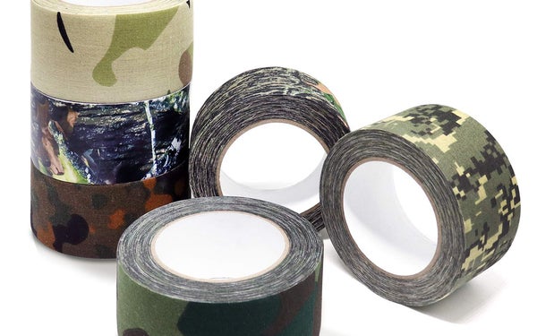 rolls of camoflauge tape.