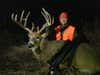 Jeff Lindsay tagged this heavy-racked buck with the sun setting on the Kansas rifle season.