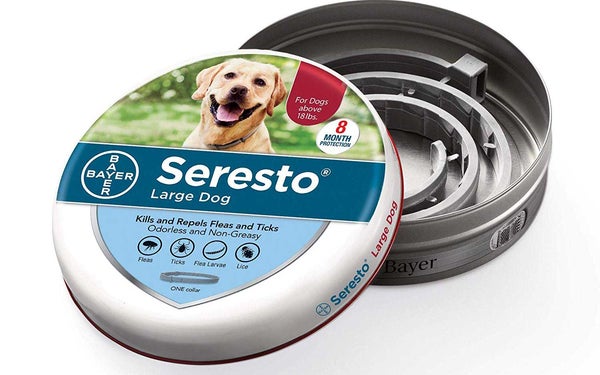 Seresto Flea and Tick Collar for Dogs, 8-Month Tick and Flea Control for Dogs Over 18 lbs