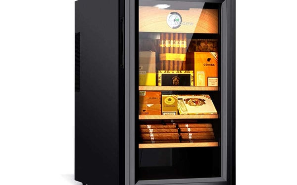 Audew Cigar Cooler Humidor Spanish Cedar Wood 300 Capacity