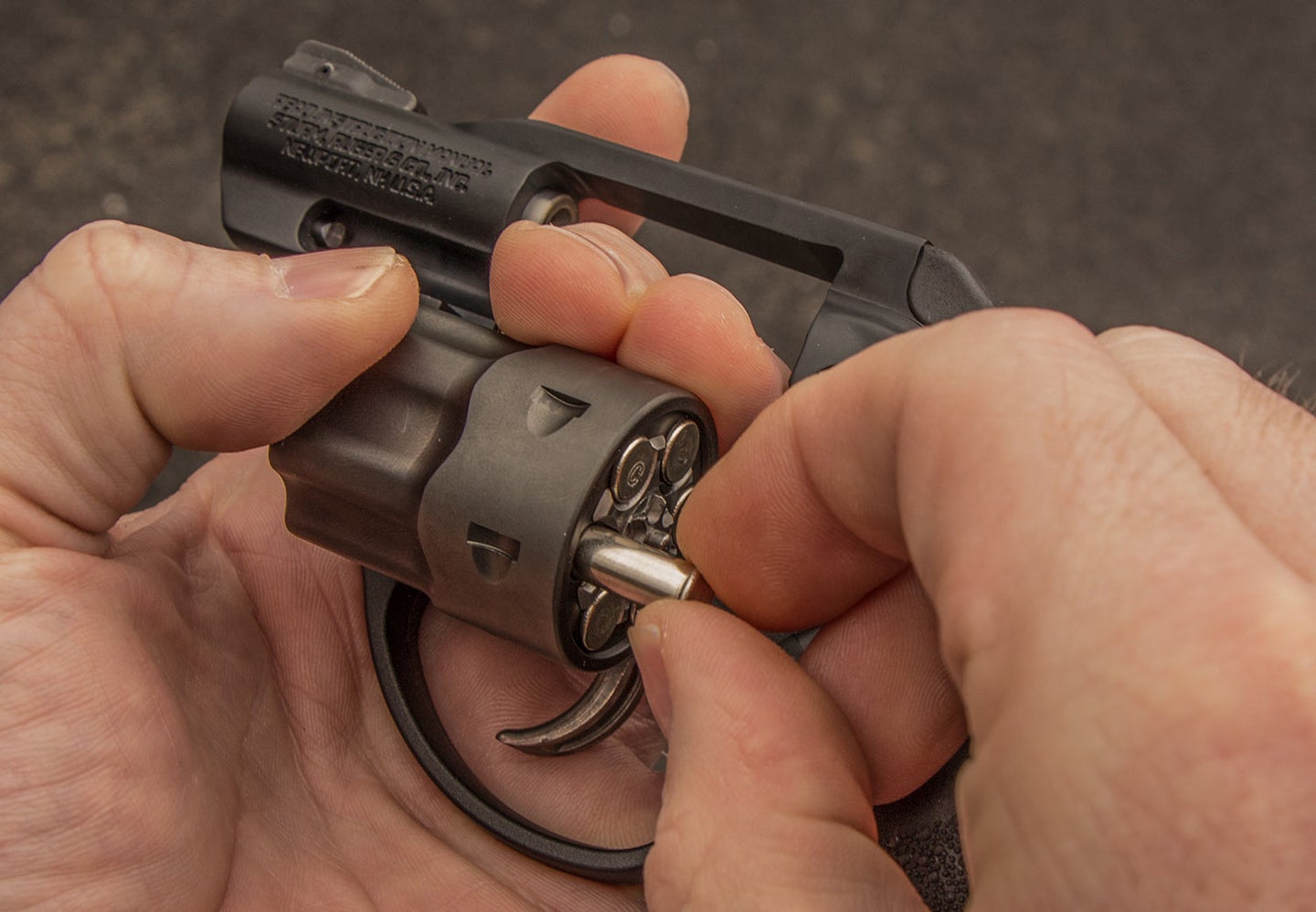 A small 22 magnum handgun