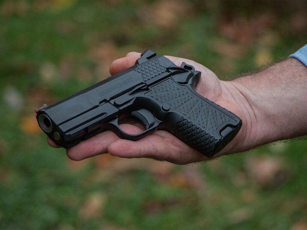 hand holding a sub-compact-edc x9w