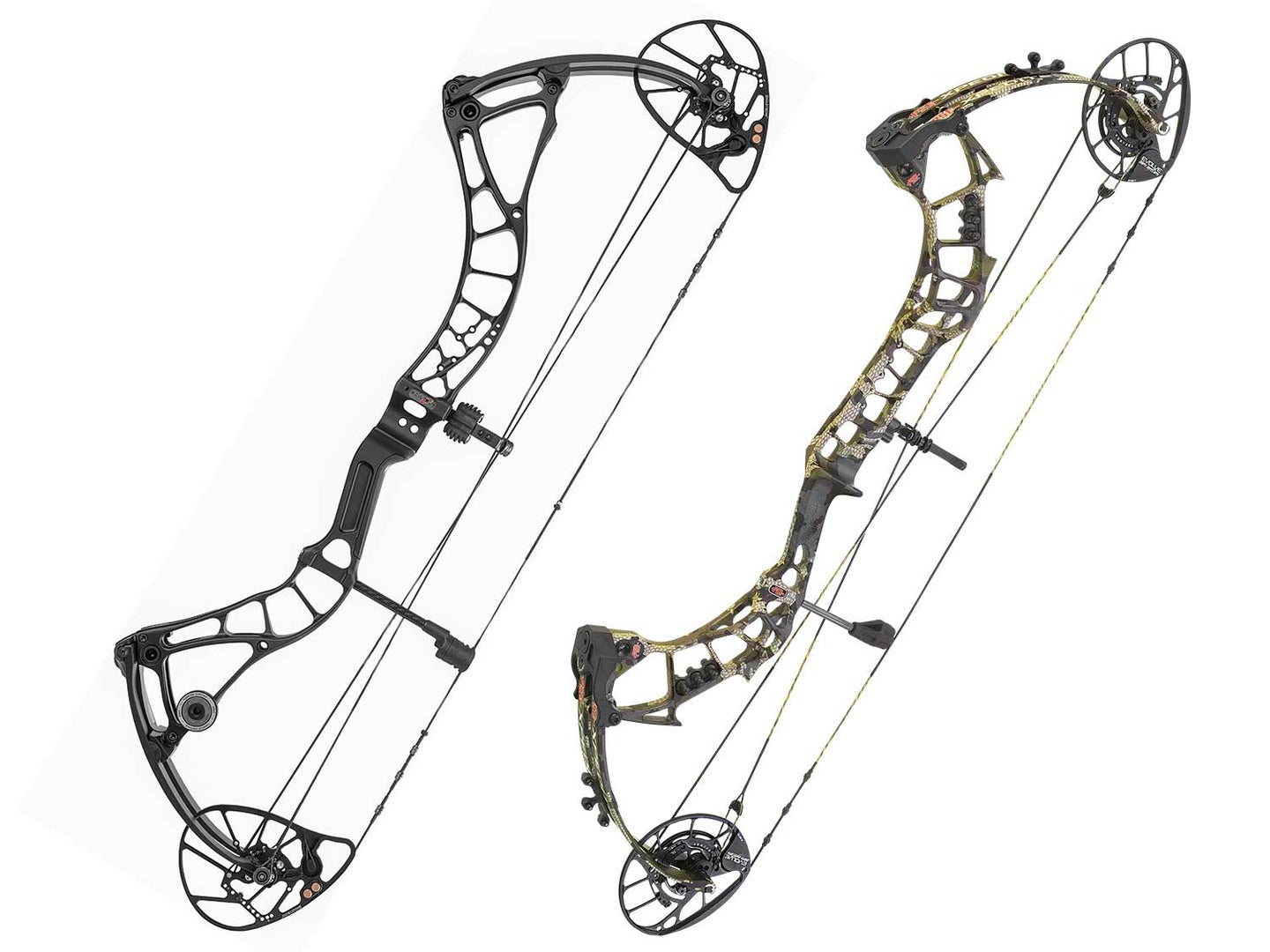 Bowtech Realm SR6 and the PSE Expedite compound bow.
