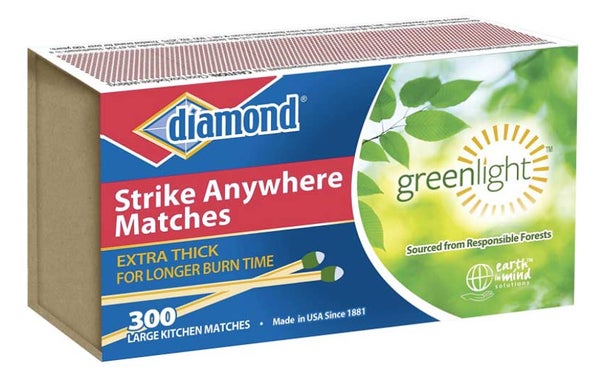 Diamond Greenlight Strike Anywhere Matches