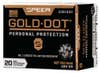 A box of Gold Dot personal protection ammo.