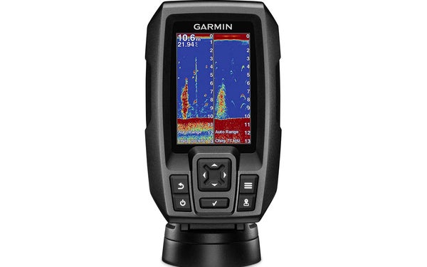 Garmin Striker 4 with Transducer, 3.5" GPS Fishfinder with Chirp Traditional Transducer Bundle with Scotty #141 Kayak/SUP Transducer Mounting Arm with Gear-Head
