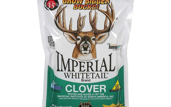 Whitetail Institute Imperial Clover Deer Food Plot Seed for Spring or Fall Planting - Promotes Antler Growth and Attracts and Holds Deer on Your Property - Heat, Cold and Drought Tolerant