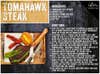 A recipe card for Tomahawk Steaks.