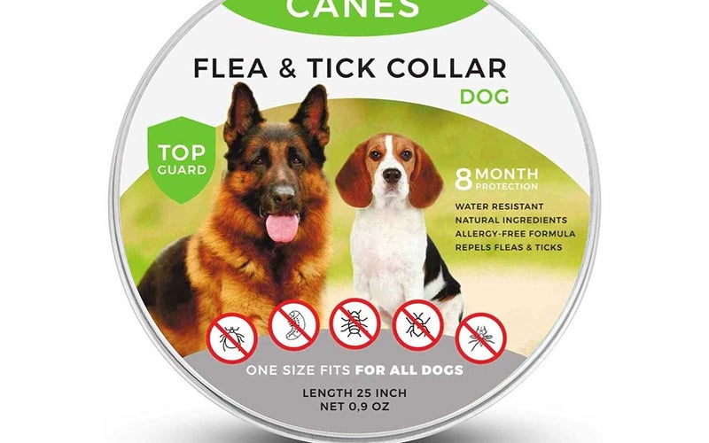 SOBAKEN Flea and Tick Prevention for Dogs, Natural and Hypoallergenic Flea and Tick Collar for Dogs, One Size Fits All, 25 inch, 8 Month Protection, Charity
