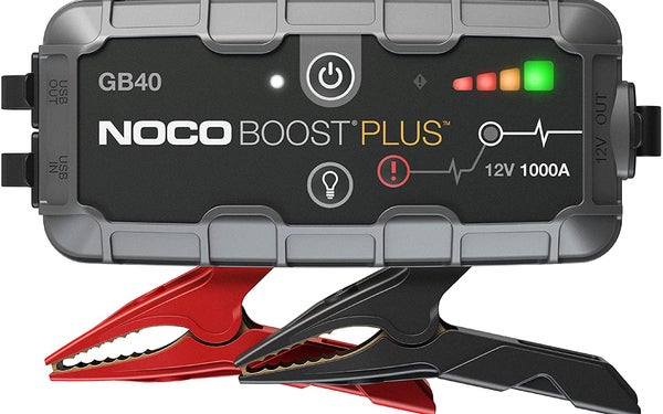 NOCO Boost Plus GB40 1000 Amp 12-Volt Ultra Safe Portable Lithium Car Battery Jump Starter Pack For Up To 6-Liter Gasoline And 3-Liter Diesel Engines