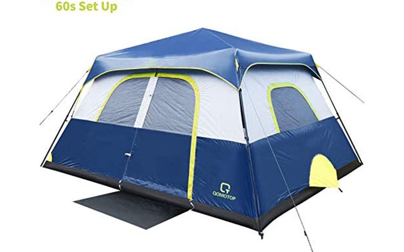OT QOMOTOP Tents, 4/6/8/10 Person 60 Seconds Set Up Camping Tent