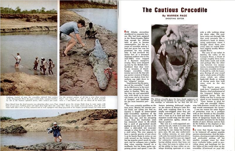 A clipping of an article from field and stream magazine.