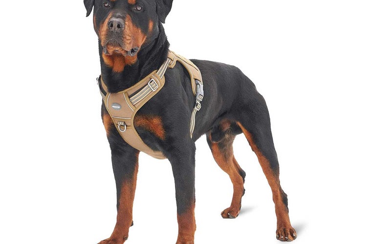 Auroth Tactical Dog Harness No Pulling Adjustable Pet Harness Reflective K9 Working Training Pet Vest Military Service Dog Harness Easy Control for Small Medium Large Dogs