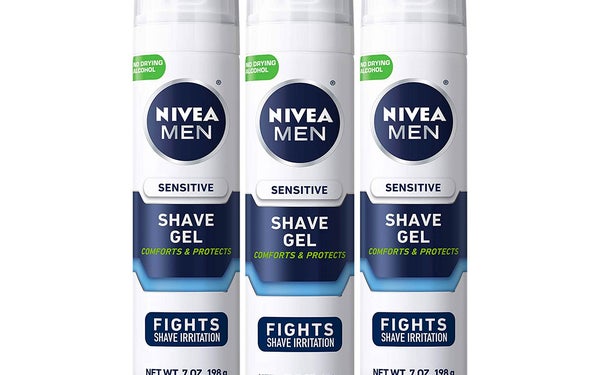Nivea Men Sensitive Shaving Gel - Protects Sensitive Skin From Shave Irritation - 7 Ounce (Pack of 3)