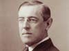 A black and white photo of Woodrow Wilson