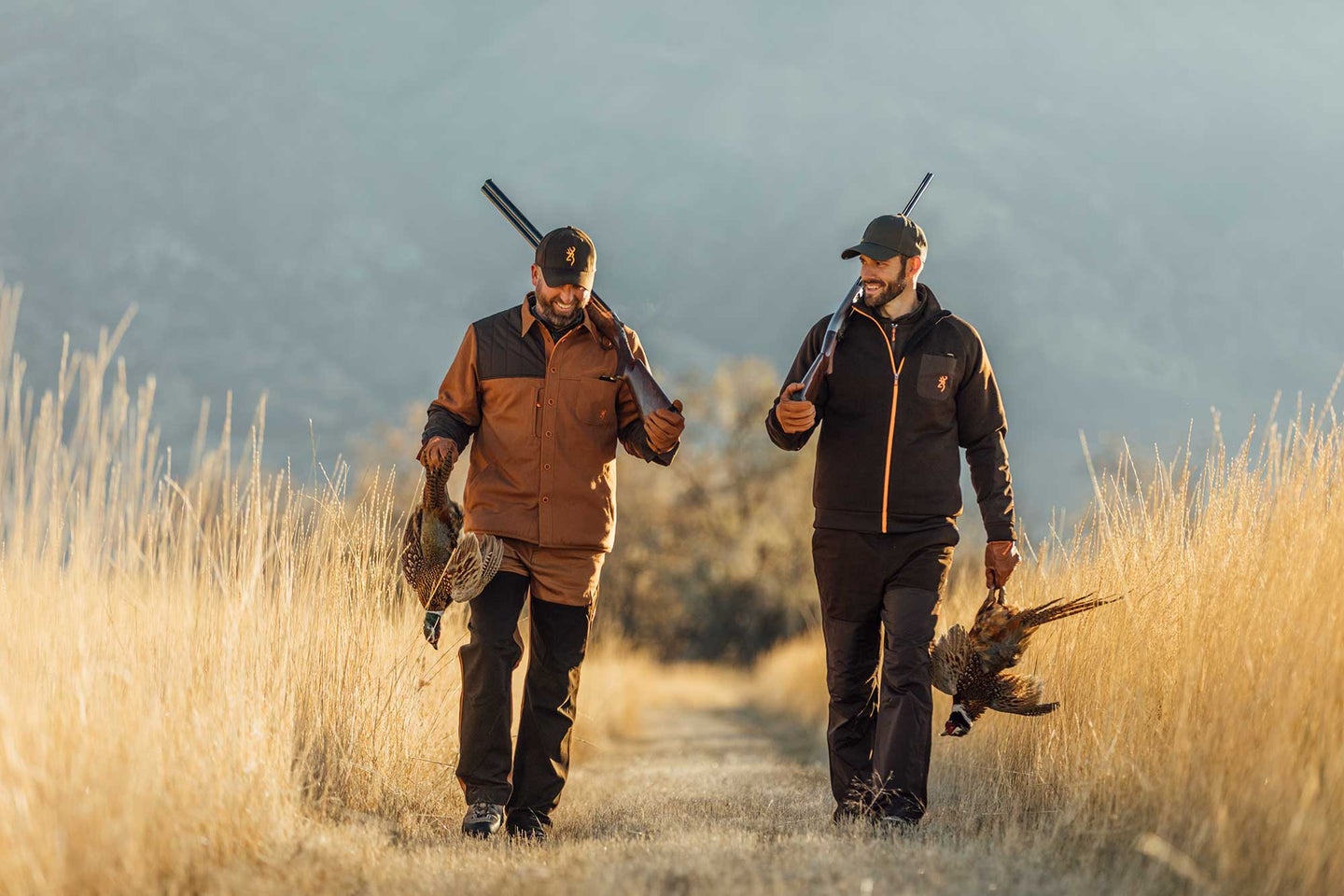 Two men on a pheasant hunt