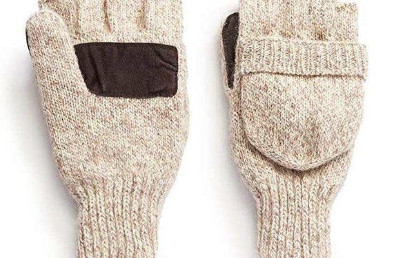Hot Shot Thinsulate wool fingerless mittens.