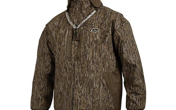 Drake Waterfowl fleece-lined full zip jacket.