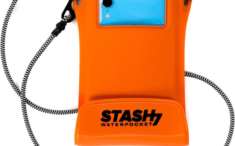 Wearable waterproof phone pouch
