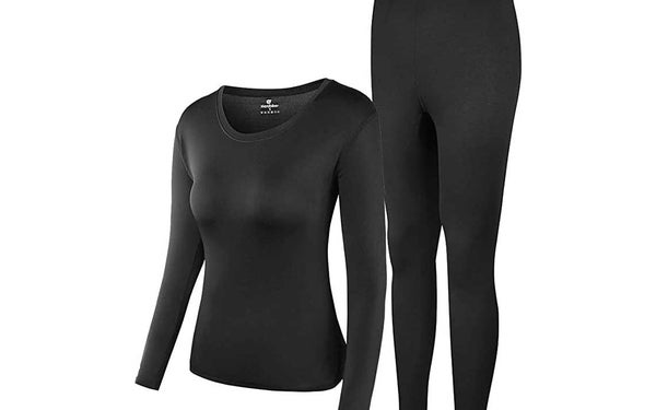 Thermal Underwear Women Ultra-Soft Long Johns Set Base Layer Skiing Winter Warm Top & Bottom