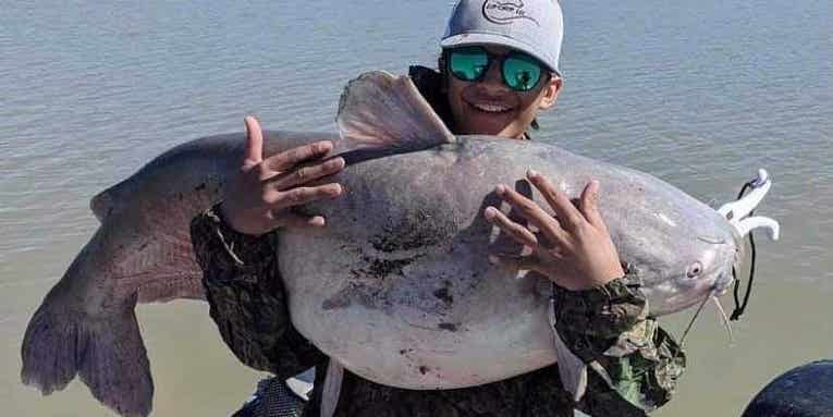 New Mexico Teen Releases Potential Record Blue Catfish
